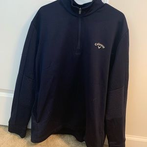 Callaway golf quarter zip, navy. Rarely worn, great condition